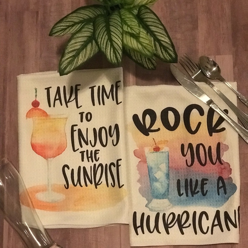 Two dish towels